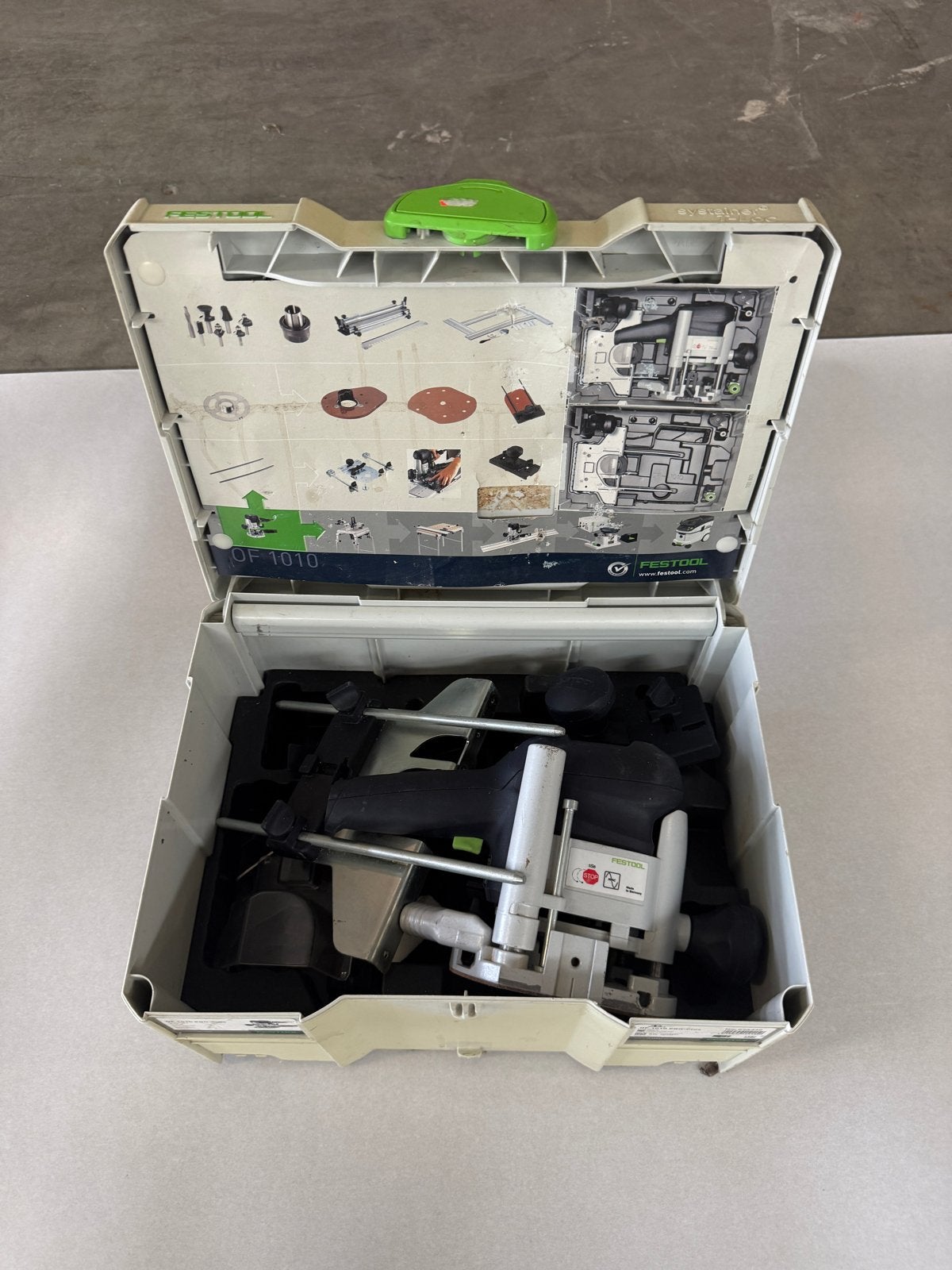 Festool OF 1010 EBQ-Plus – Compleet met Systainer, Ophalen, Gebruikt, Elektrisch, Bovenfrees