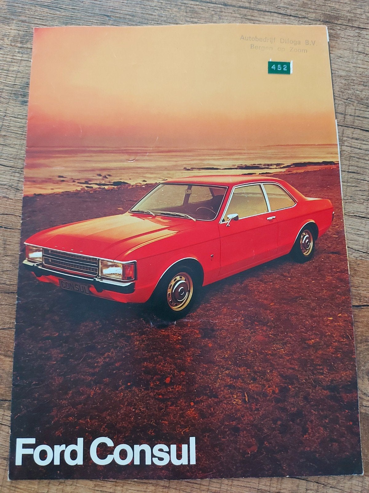 1973 Ford Consul folder uitvouwbaar, Boeken, Auto's | Folders en Tijdschriften, Ophalen of Verzenden, Zo goed als nieuw, Ford