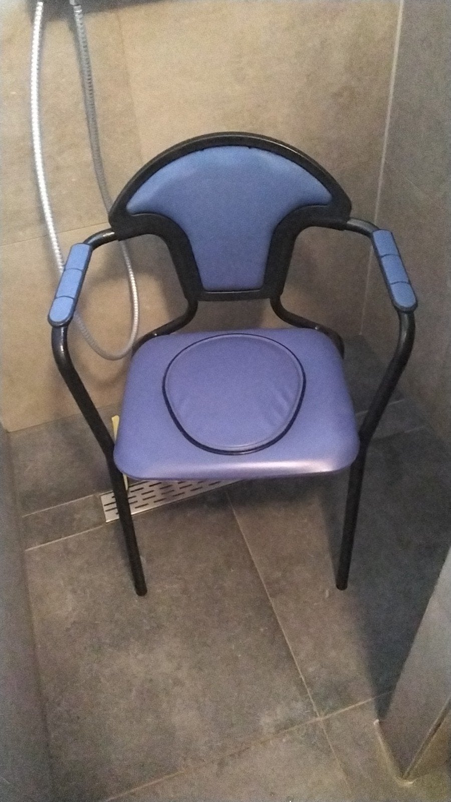 Po stoel blauw, met deksel en emmer. Schoon, goede staat., Ophalen of Verzenden