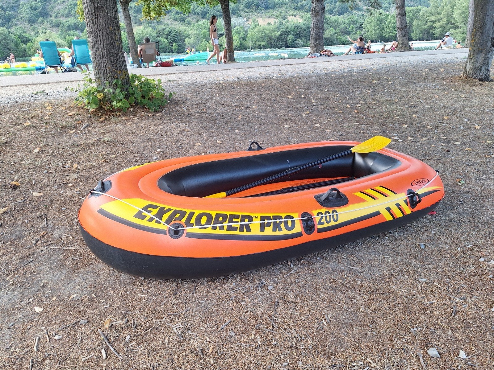 intex Explorer Pro 200 opblaasboot, Watersport en Boten, Kano's, Ophalen, Zo goed als nieuw, Twee personen, Overige typen
