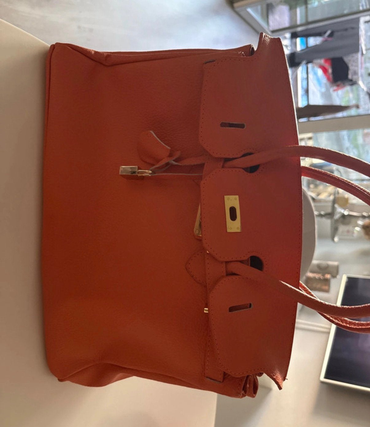 Vintage handtas dames, Ophalen, Nieuw, Oranje, Handtas