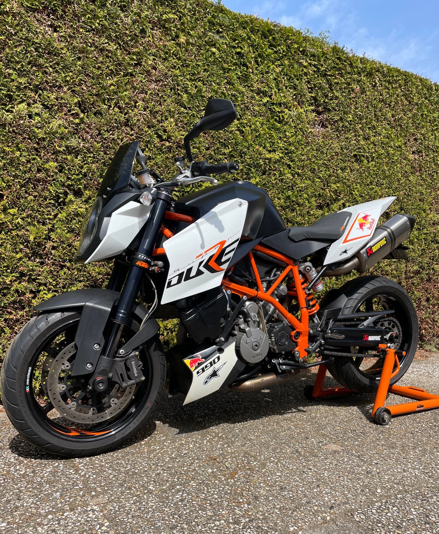 KTM 990 SuperDuke R Full Akrapovic in zeer nette staat, Motoren, Onderdelen | Merk-onafhankelijk, Ophalen of Verzenden