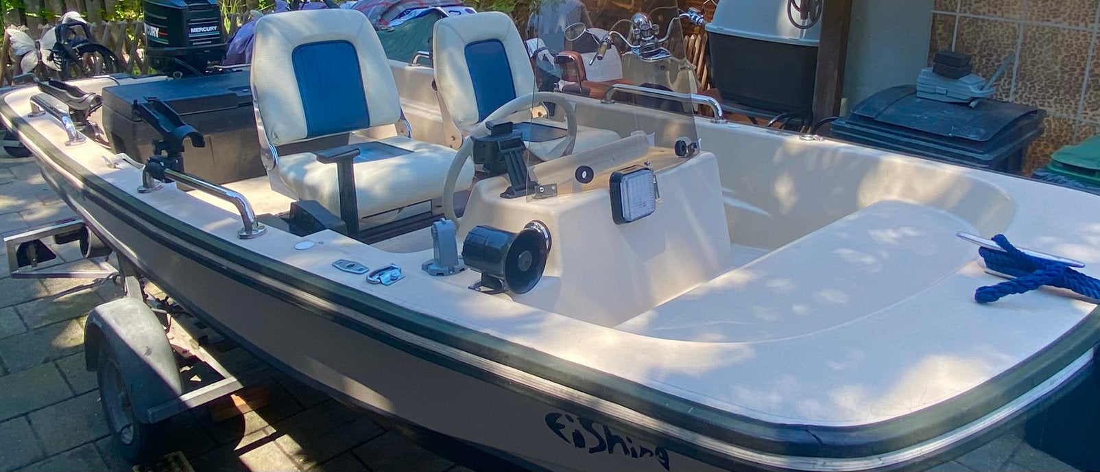 Aan geboden dory boot + trailer+ bbm enz enz enz, Ophalen