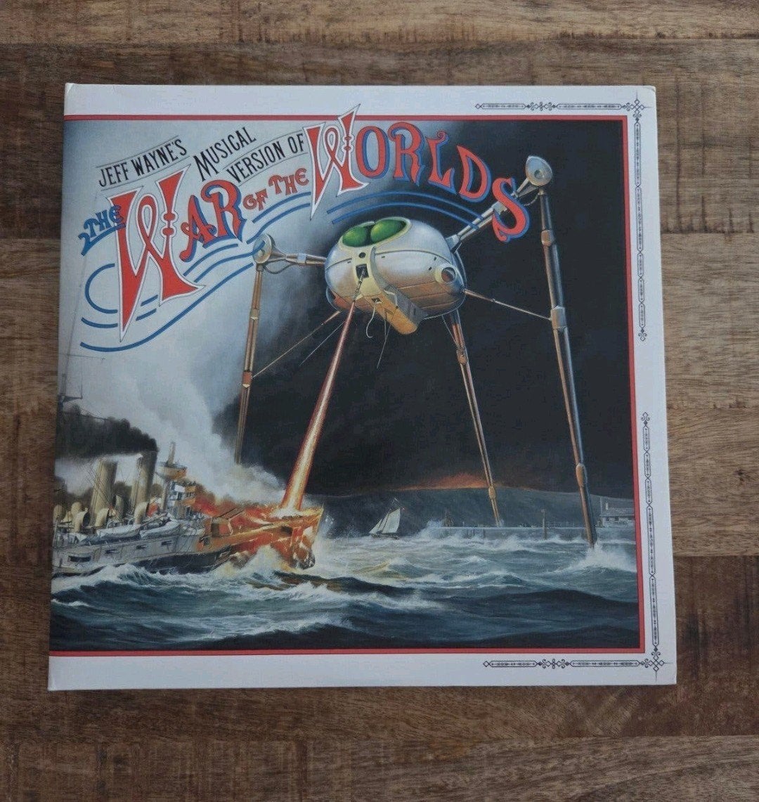 Dubbel lp jeff Wayne's the war of the worlds inclusief boekj, Ophalen of Verzenden, Zo goed als nieuw, 12 inch