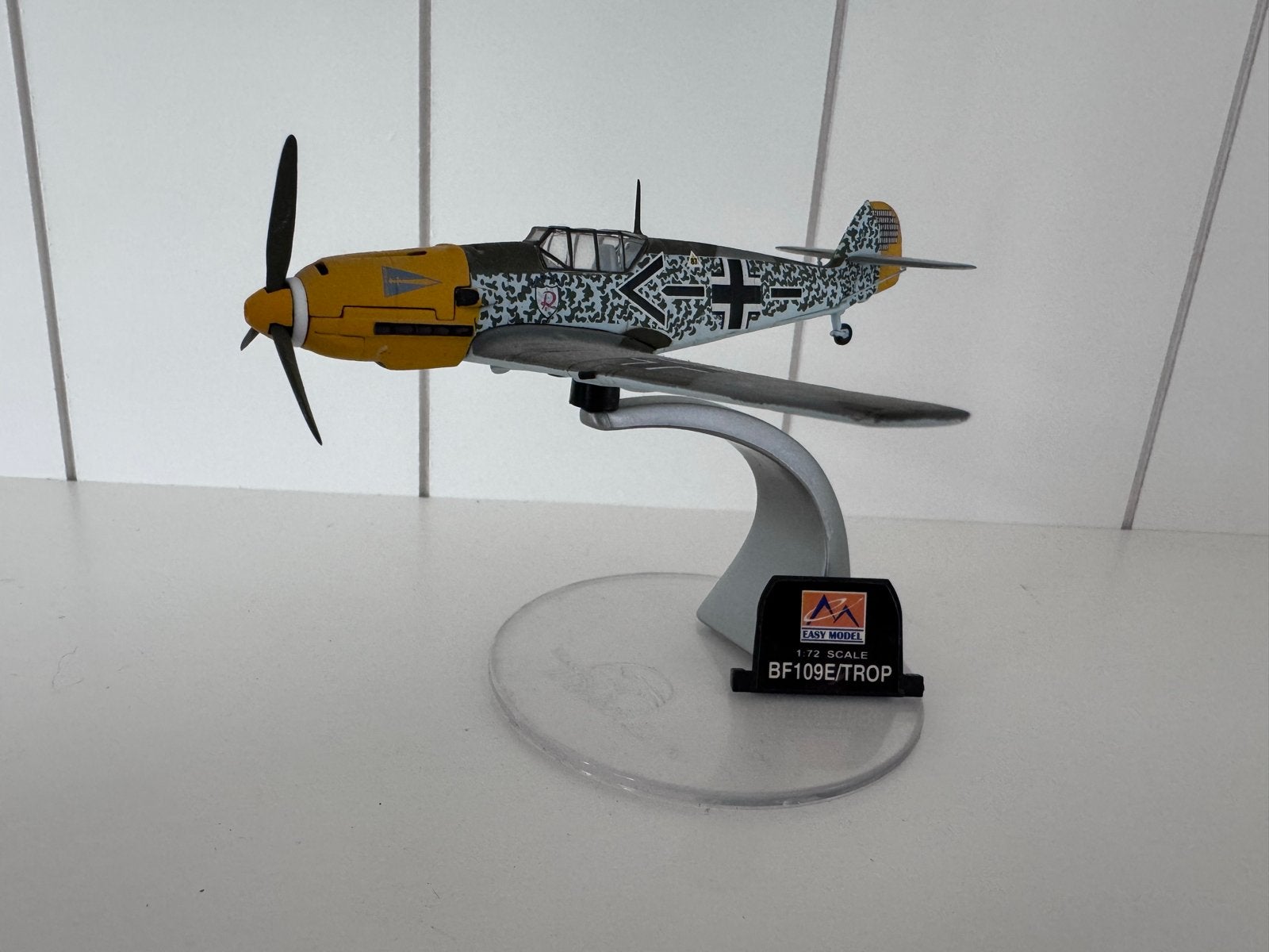 Easy Model BF109E/TROP Vliegtuigmodel 1:72, Overige merken, 1:72 tot 1:144, Ophalen of Verzenden, Zo goed als nieuw
