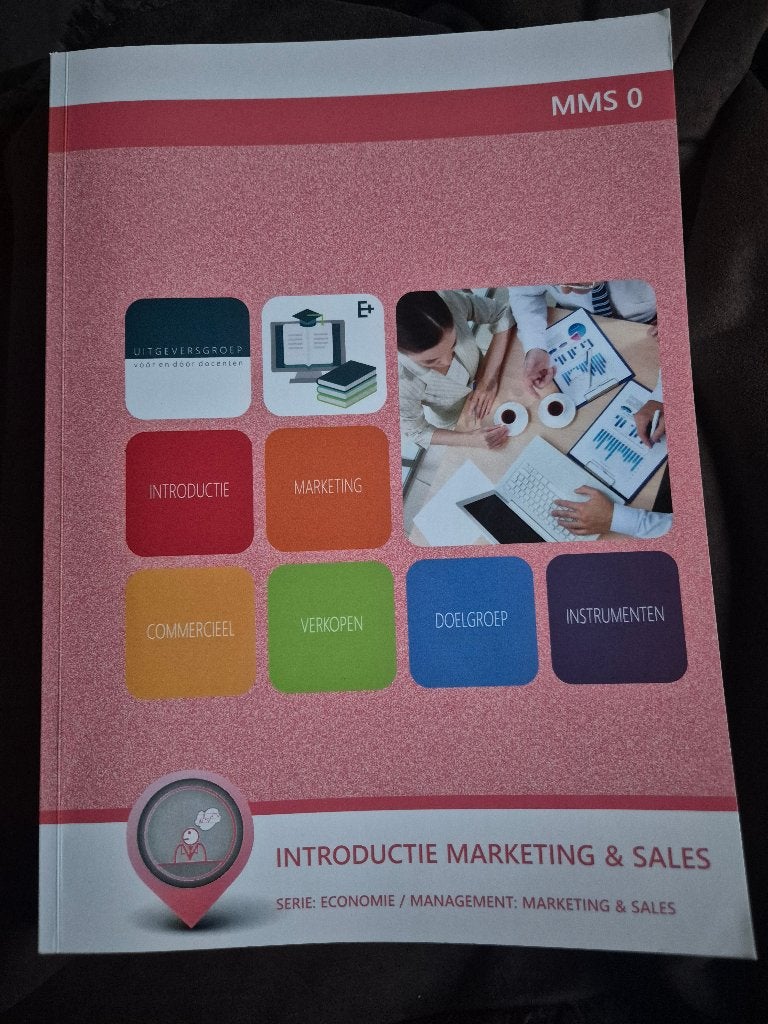 Itroductie marketing & sales MMS0 ISBN: 978-94-002-1774-4, Ophalen of Verzenden, Zo goed als nieuw, MBO, Uitgeversgroep
