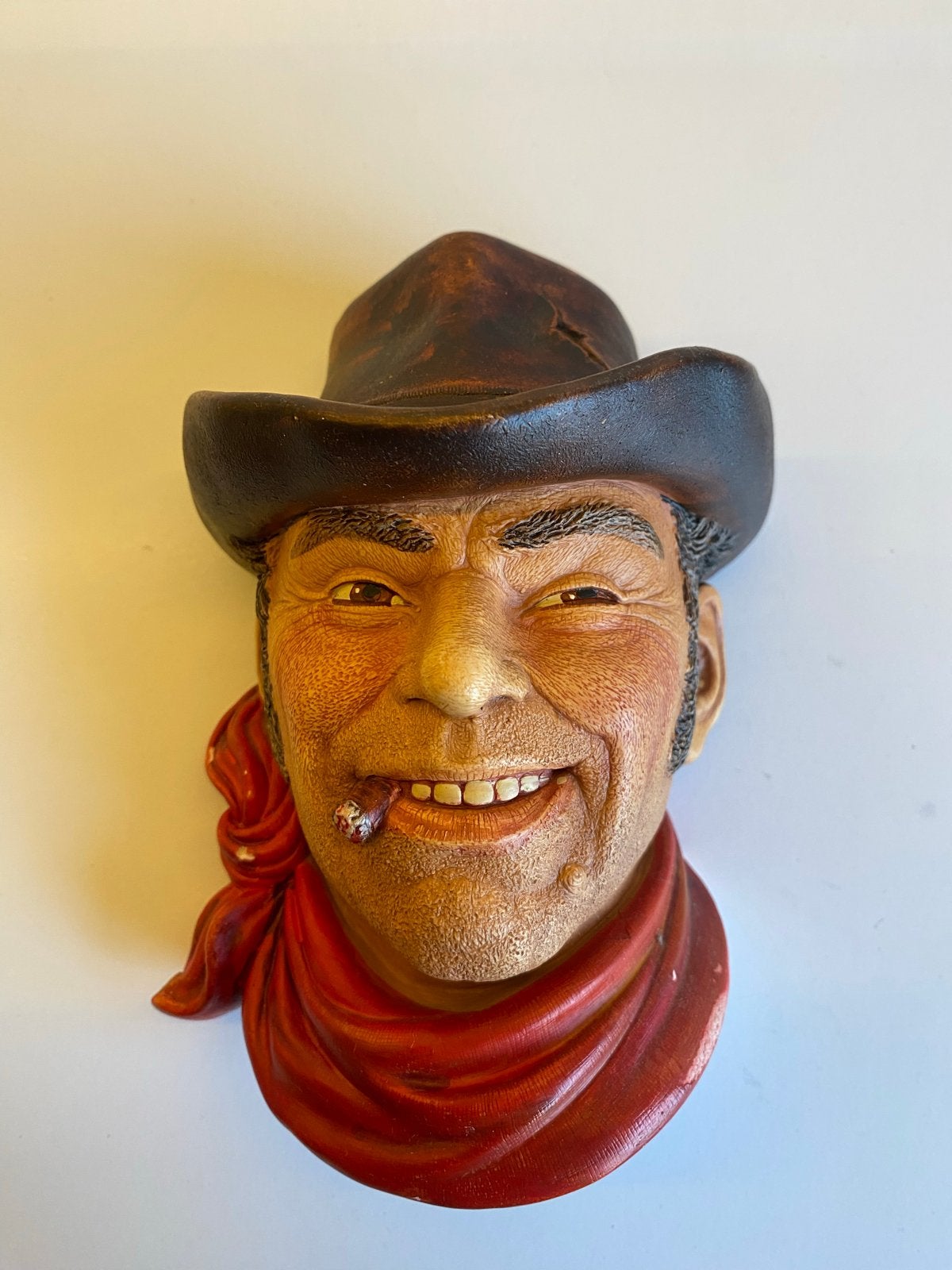 Vintage Legend Products Cowboy Hoofd/Wandmasker 1986, Ophalen of Verzenden, Gebruikt, Mens