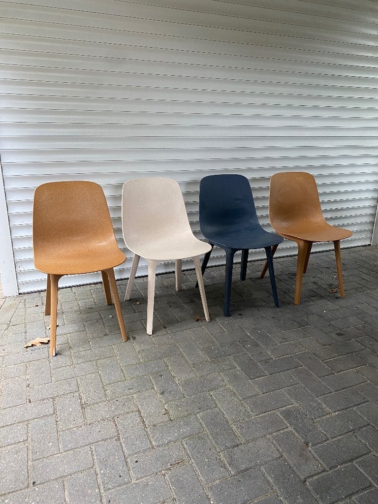 4x Ikea Odger Stoelen, Ophalen, Kunststof, Gebruikt, Overige kleuren