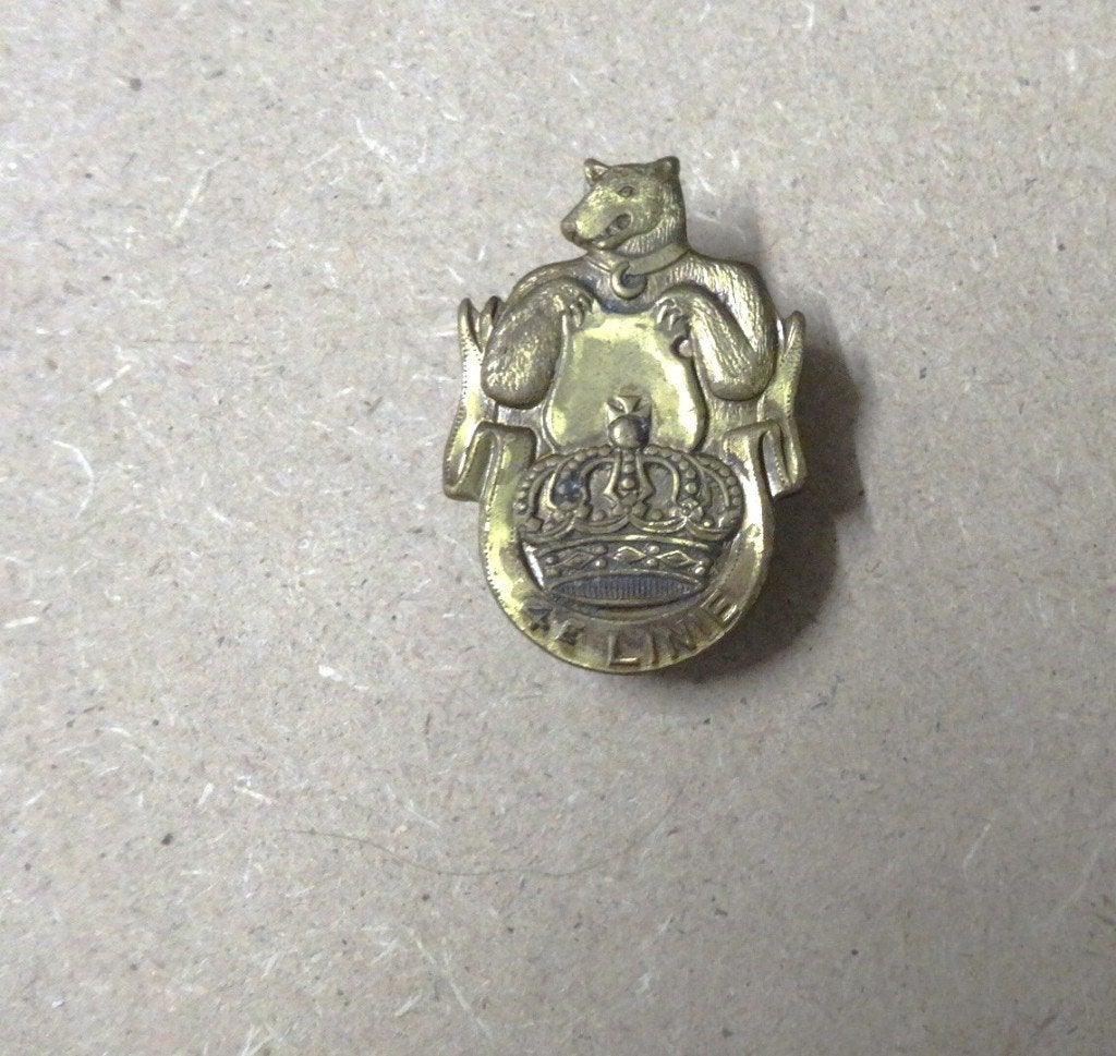 4e linie Belgisch embleem, Ophalen of Verzenden, Landmacht, Overige gebieden, Embleem of Badge