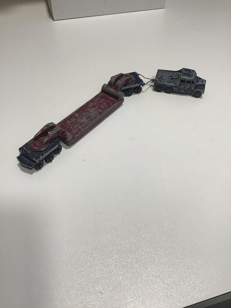Matchbox Lesney M6 Scammell 6x6 Tractor uit 1960., Ophalen of Verzenden, Gebruikt, Bus of Vrachtwagen