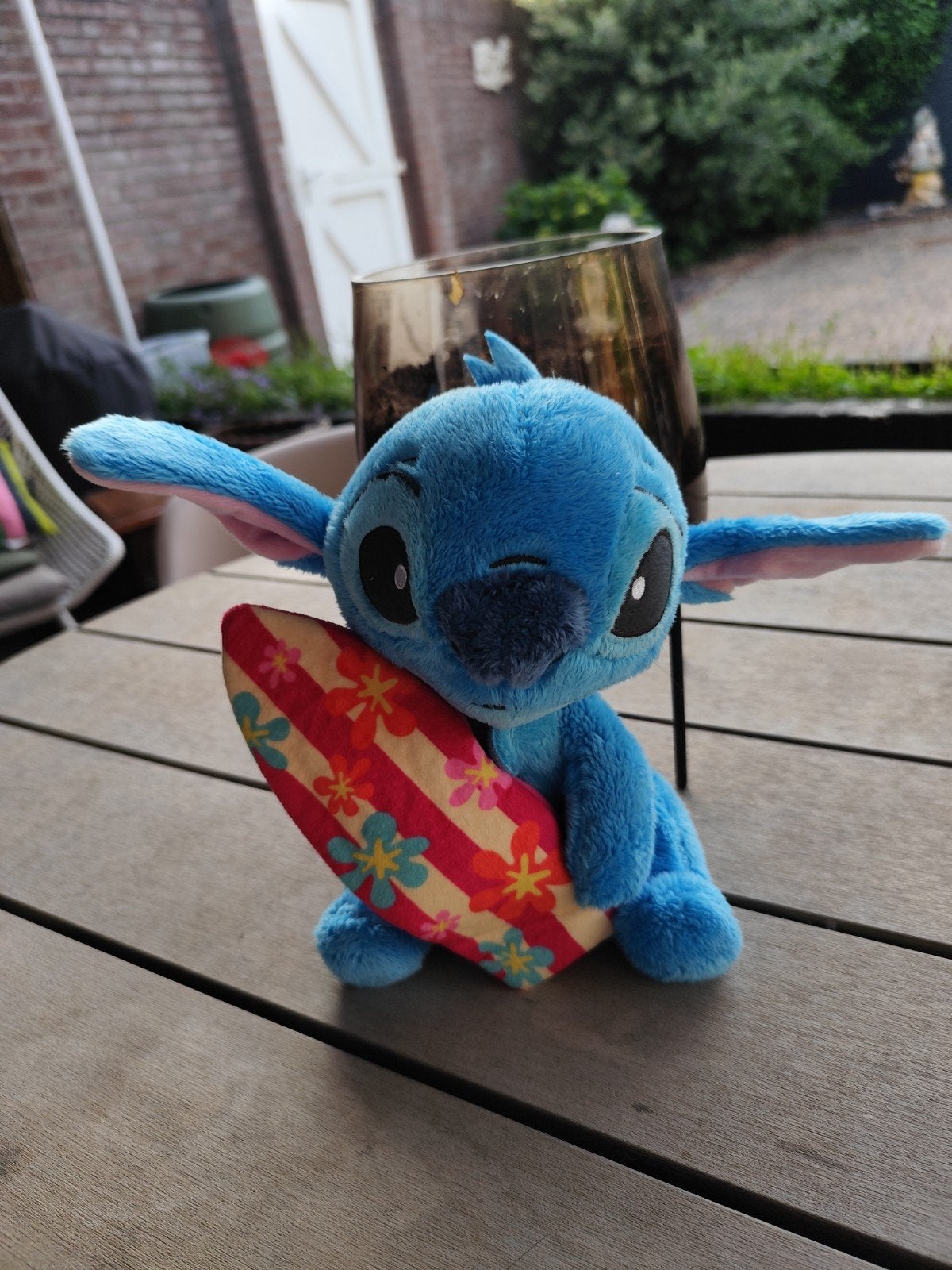 Stitch knuffel 24 cm met surfplank Disney, Disney, Disney, Overige typen, Blauw