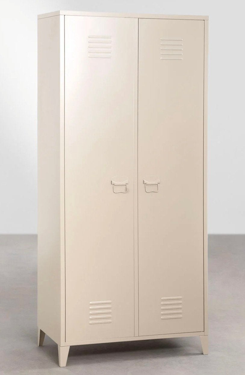 Lockerkast met 2 deuren beige, Huis en Inrichting, Ophalen of Verzenden, Zo goed als nieuw