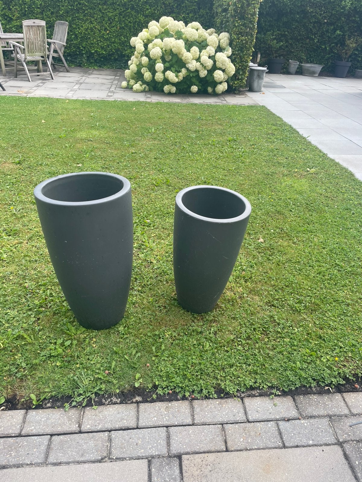 Elho bloempotteb antraciet/zwart, Ophalen, Kunststof, Minder dan 30 cm, Rond
