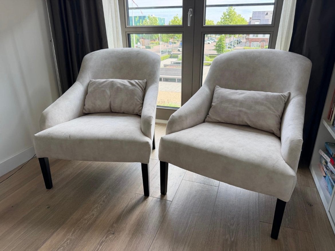 2 fauteuils nieuw!, Ophalen of Verzenden, Zo goed als nieuw, 75 tot 100 cm, 50 tot 75 cm