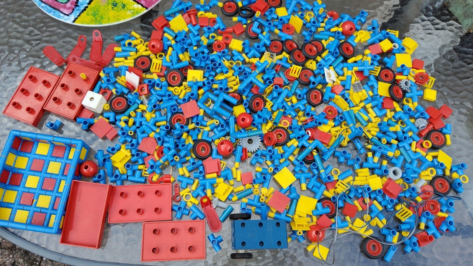 Oud retro Plasticant constructiespeelgoed met moter., Ophalen of Verzenden