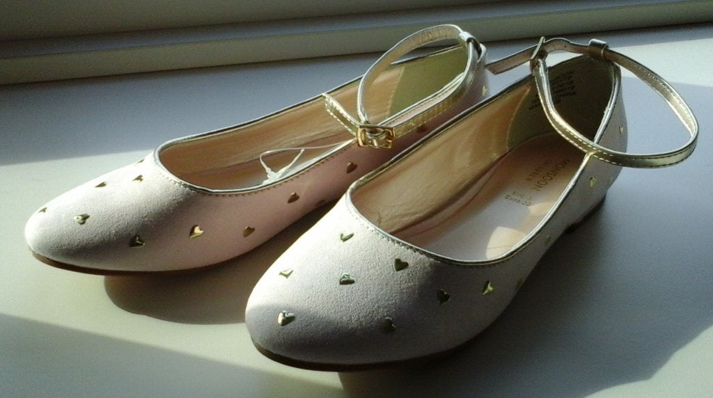 Monsoon Hayley Heart roze ballerina’s – maat 36 NIEUW, Ophalen, Meisje, MONSOON FASHION, Schoenen