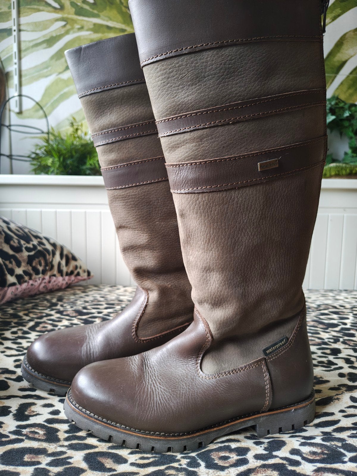 humane nature laarzen waterproof 36 rits achter, Ophalen of Verzenden, Gedragen, Bruin, Hoge laarzen