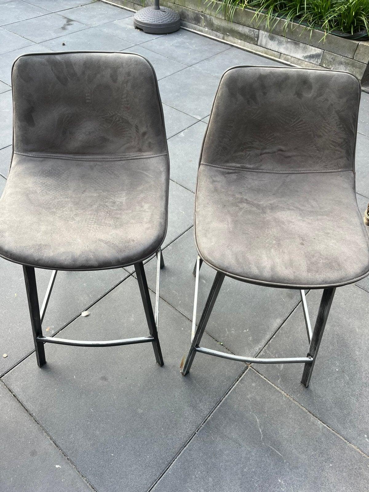 2 krukken antraciet, 2 krukken, Ophalen, Zo goed als nieuw, 60 tot 90 cm