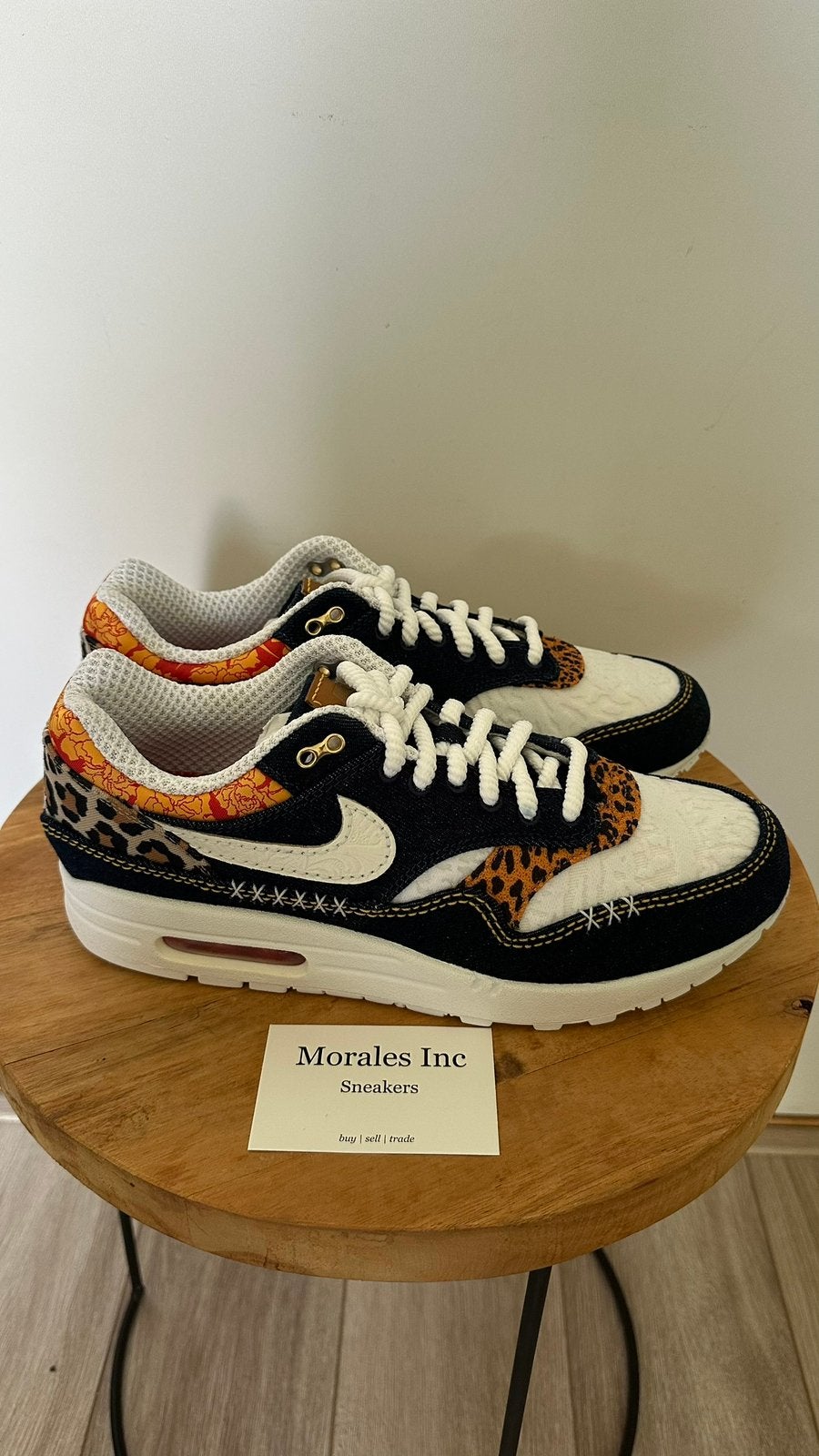 Nike Air Max 1 Premium Denim Leopard (2023) EU 44 nieuw, Ophalen of Verzenden, Nieuw, Overige kleuren