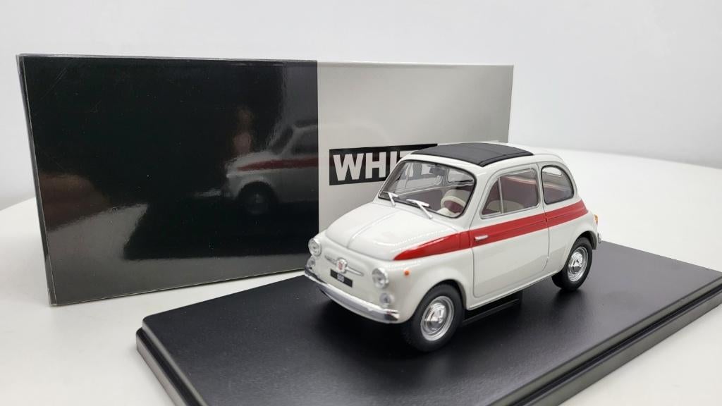 Fiat 500, weiss/rot, 1960 van WhiteBox, Ophalen of Verzenden, Nieuw, Auto, Overige merken