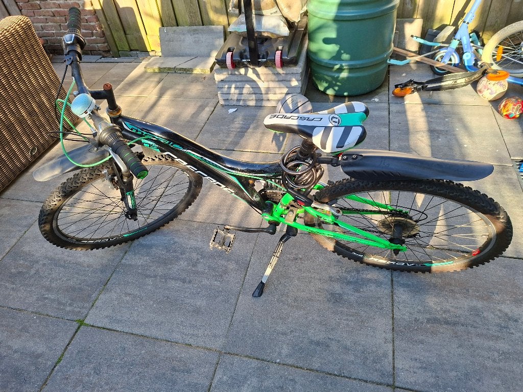 TE KOOP Mountainbike Fiets, Gebruikt, Velgrem, Versnellingen, Cascade