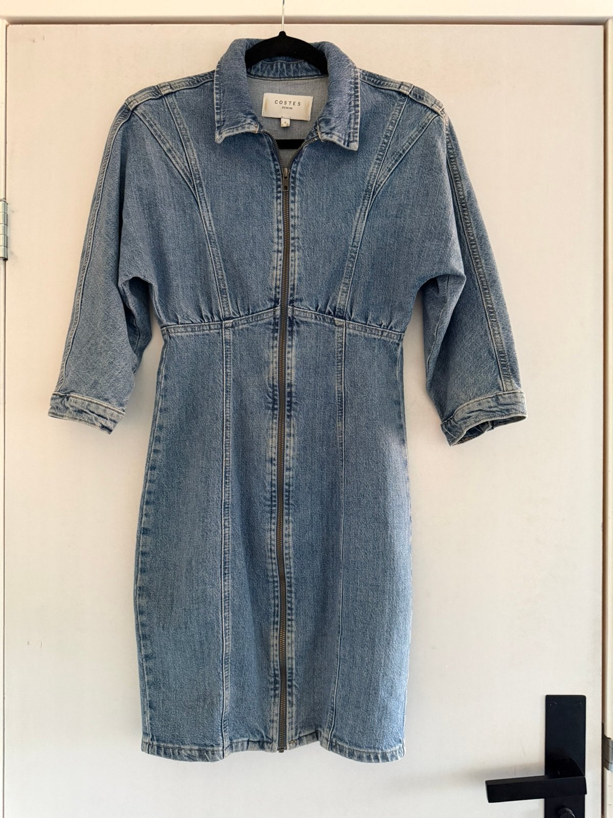 COSTES jurk denim, Blauw, Ophalen of Verzenden, Maat 36 (S), Gedragen
