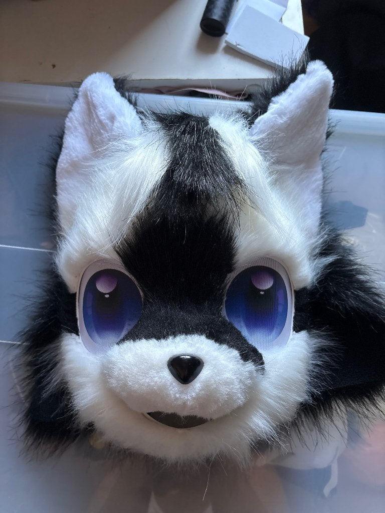 Kemono fursuit hoofd, Hobby en Vrije tijd, Ophalen of Verzenden, Zo goed als nieuw, Overige typen