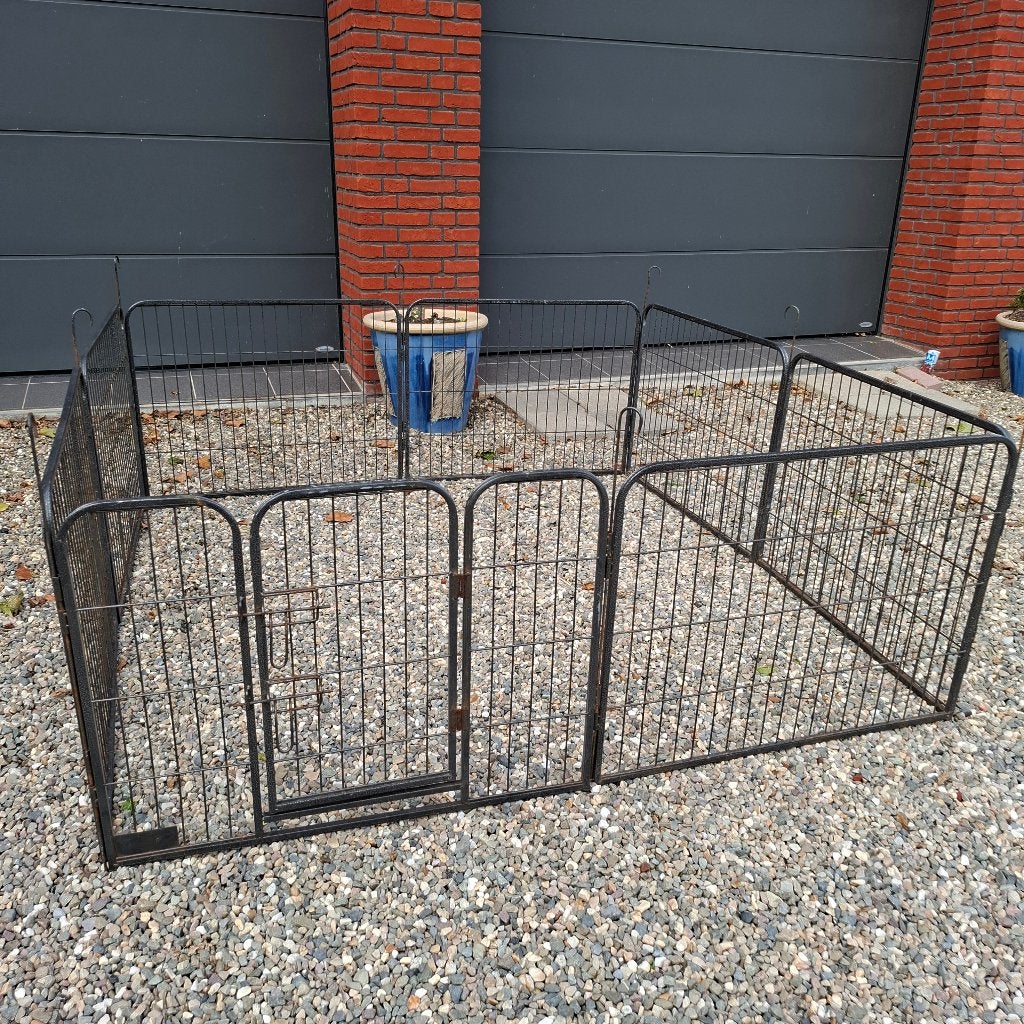 puppyren hondenren 60 cm hoog 8 delen, Ophalen, Gebruikt, 110 cm of meer, 65 tot 100 cm