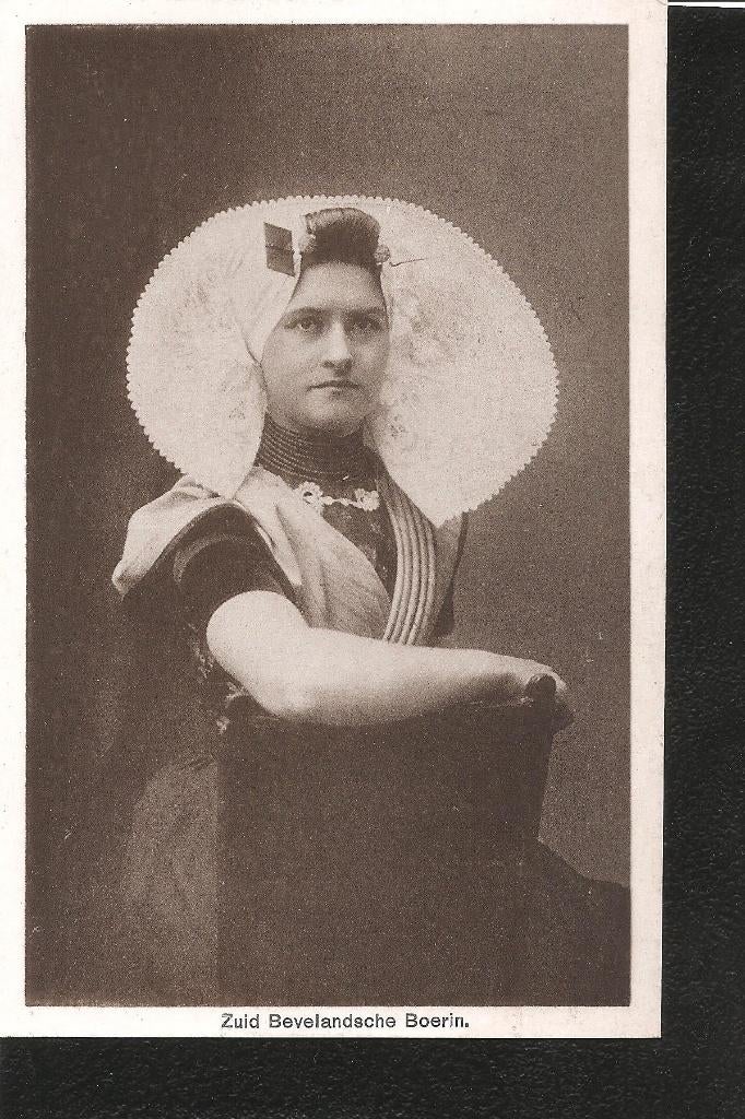 Zuid Beveland, Boerin, Klederdracht, Ophalen of Verzenden, 1920 tot 1940, Ongelopen, Zeeland