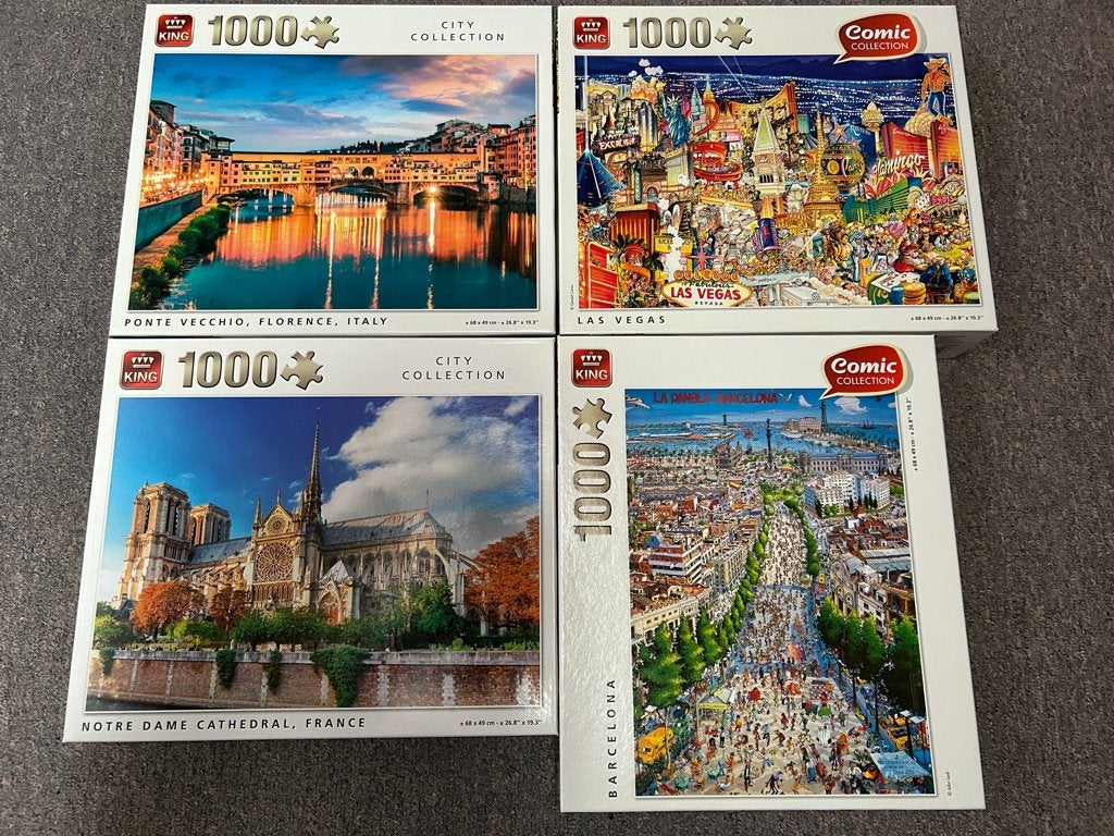 Puzzels King, Ophalen, 500 t/m 1500 stukjes, Gebruikt, Legpuzzel