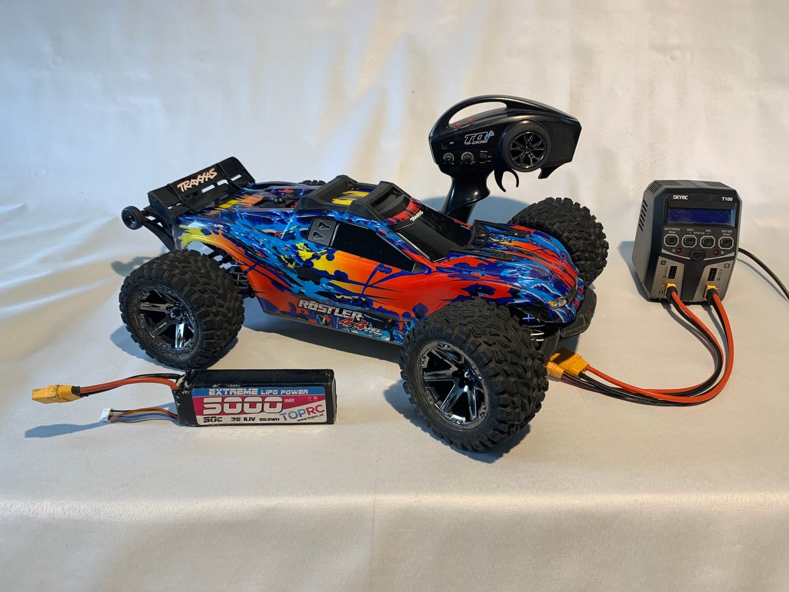Traxxas rustper 4x4 vxl met VEEL extra’s, Elektro, Gebruikt, Auto offroad, Ophalen of Verzenden