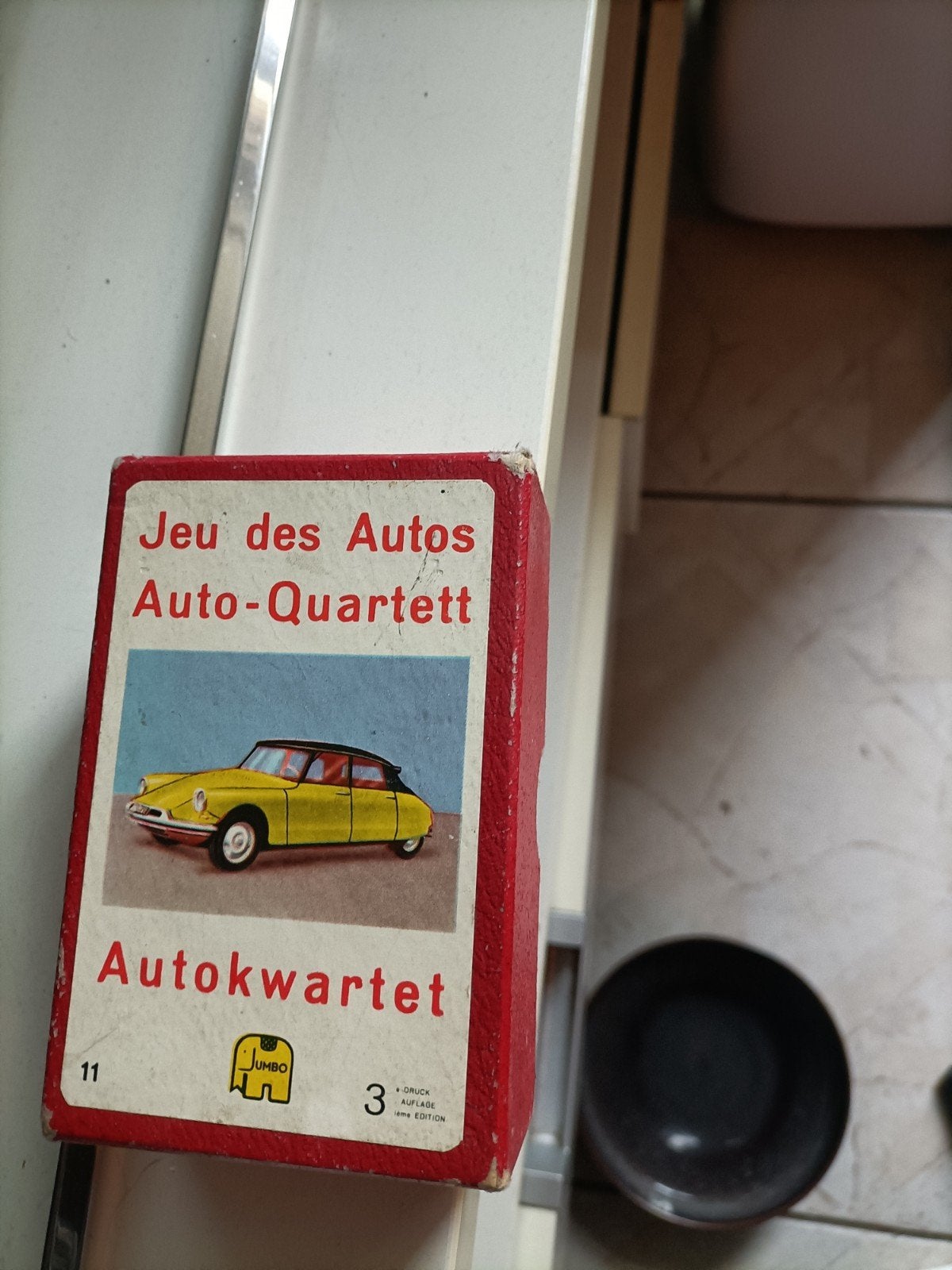 Vintage Jumbo Autokwartet - Auto-Quartett (Jeu des Autos), Verzamelen, Automerken, Motoren en Formule 1, Ophalen, Gebruikt, Auto's