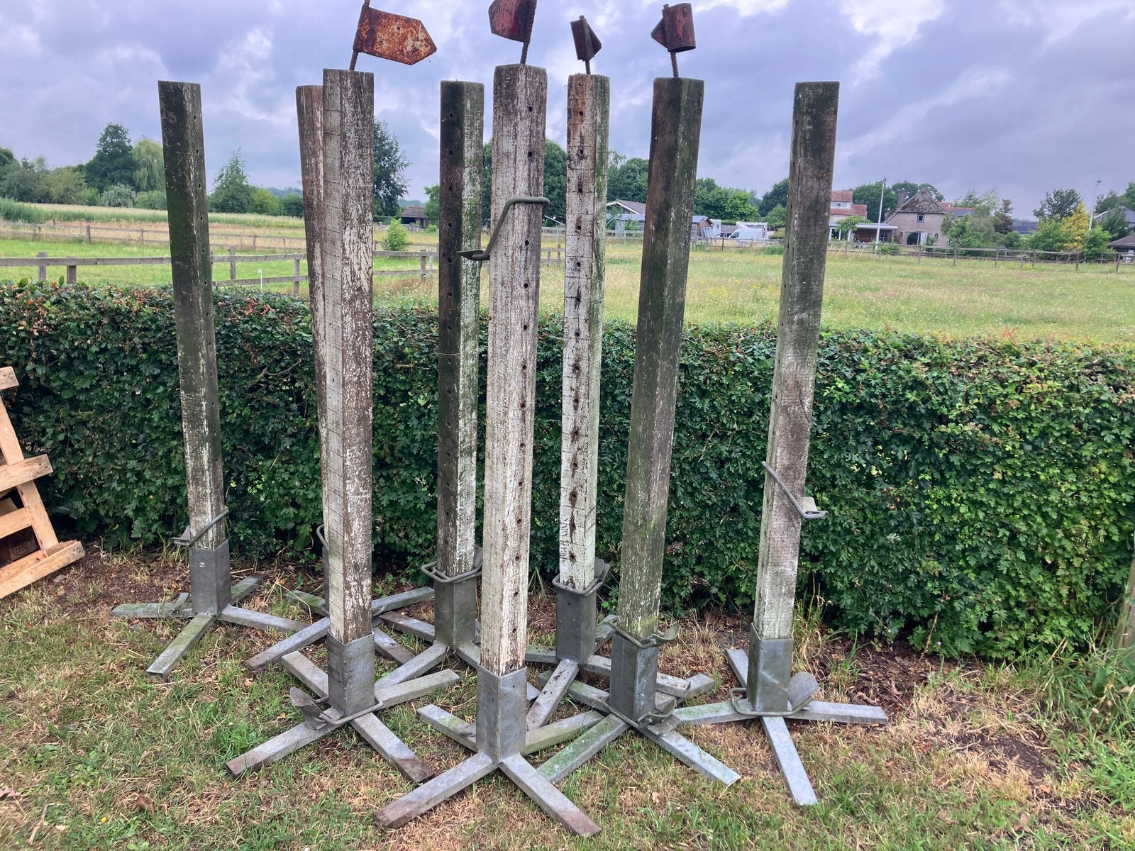 8 springstaanders, Dieren en Toebehoren, Paarden en Pony's | Overige Paardenspullen, Ophalen, Gebruikt