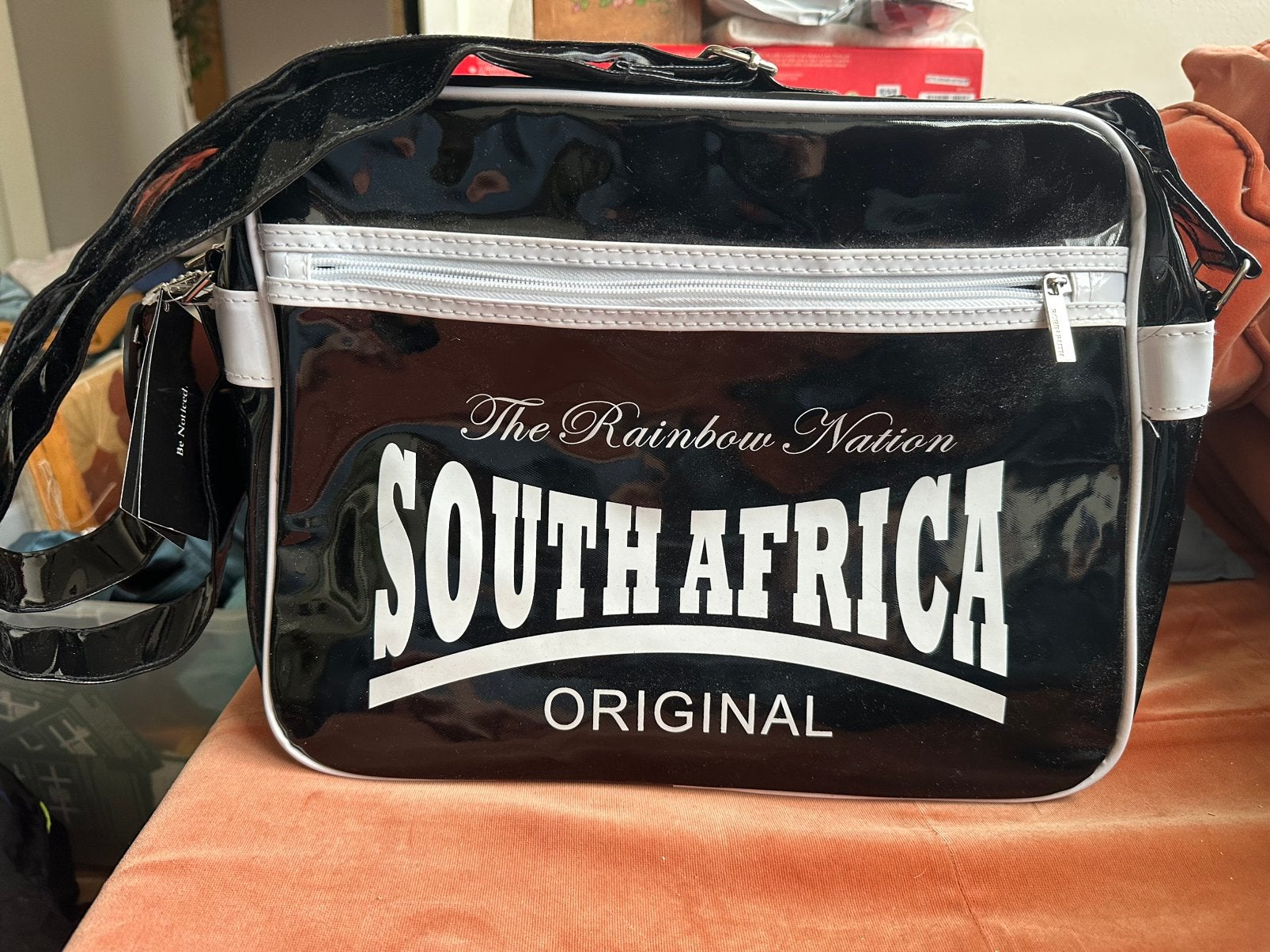 Nieuwe South Africa rainbow nation lak schoudertas, Sieraden, Tassen en Uiterlijk, Tassen | Schoudertassen, Ophalen of Verzenden