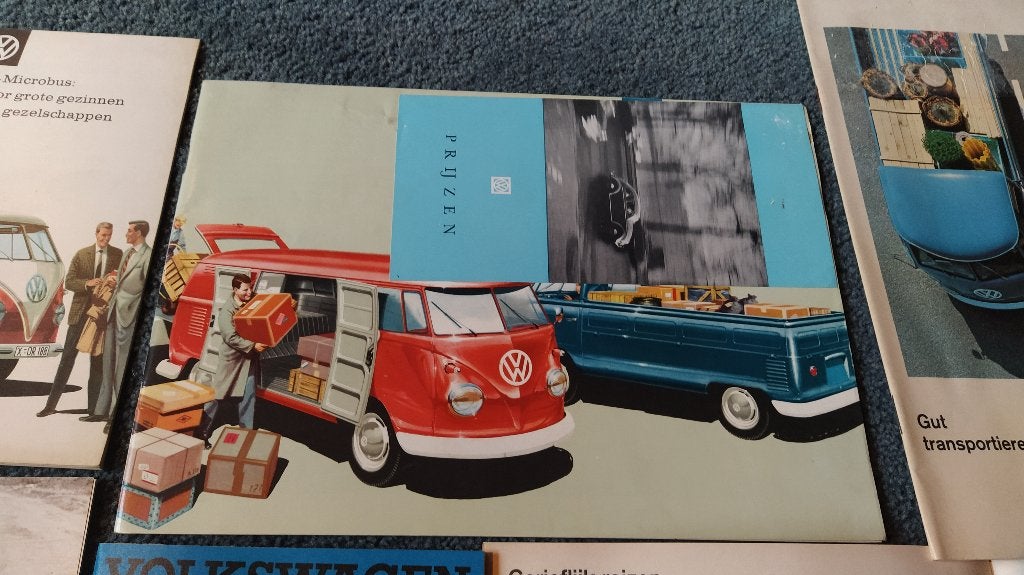 BROCHURES VW TRANSPORTER T1, T2, SAMBABUS, Ophalen of Verzenden, Zo goed als nieuw, Volkswagen
