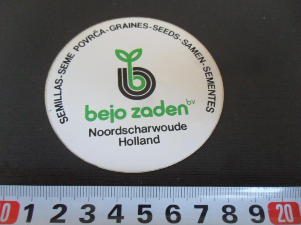 sticker Noordscharwoude BEJO zaden semilas seme povrca, Verzamelen, Ophalen, Zo goed als nieuw
