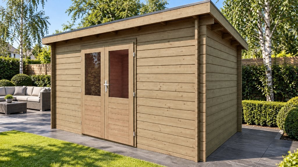 Classicline blokhutten vanaf € 1.489! Snel geleverd!, 200 tot 400 cm, 250 tot 500 cm, Blokhut, Nieuw