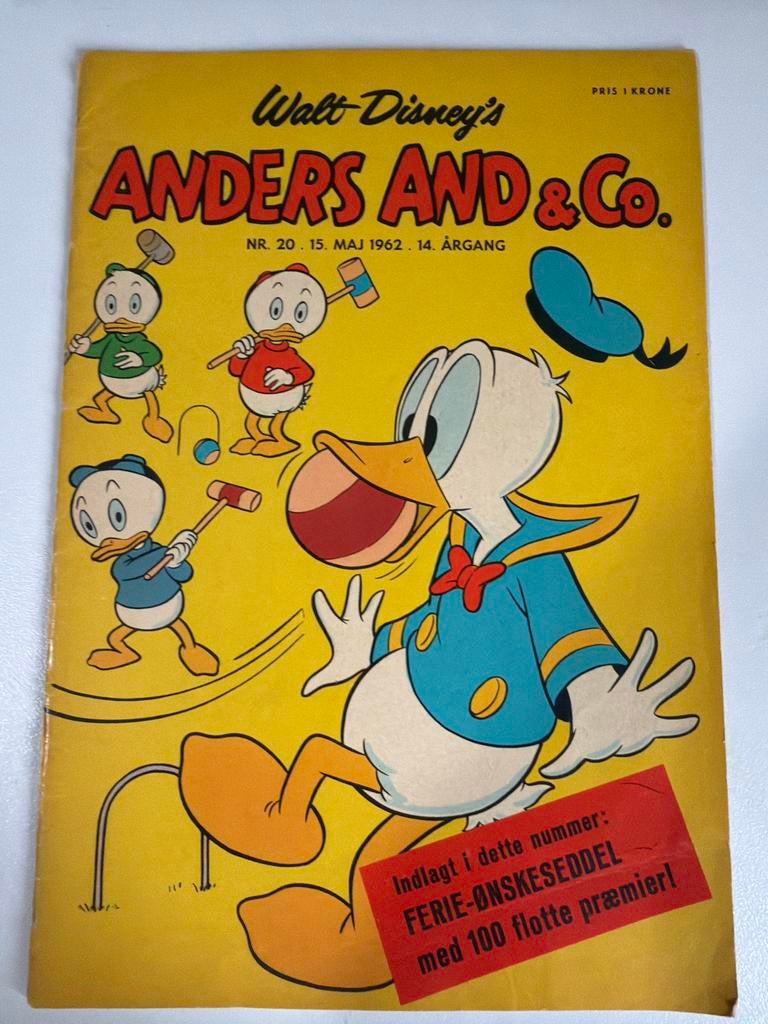 Walt Disney's Anders And & Co. Nr. 20 - 1962, Ophalen of Verzenden, Zo goed als nieuw