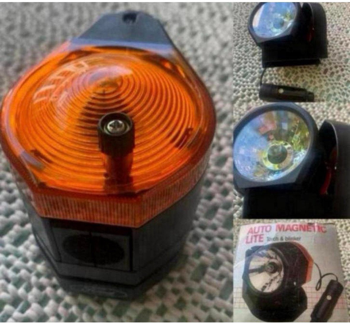 Retro vintage auto pechlamp met blinkerlicht nieuw in doos, Ophalen of Verzenden, Nieuw