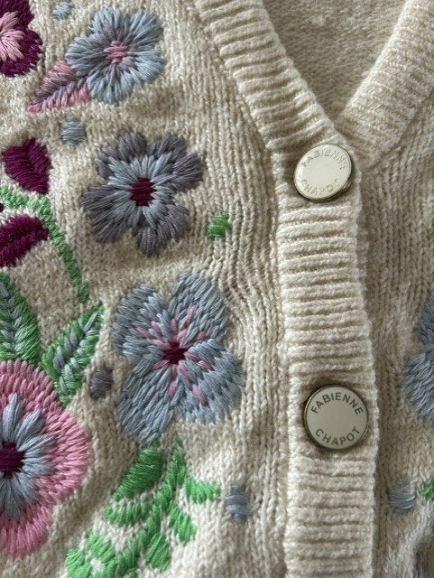 Fabienne Chapot vest geborduurde bloemen M nieuw, Kleding | Dames, Ophalen of Verzenden, Nieuw, Maat 38/40 (M)