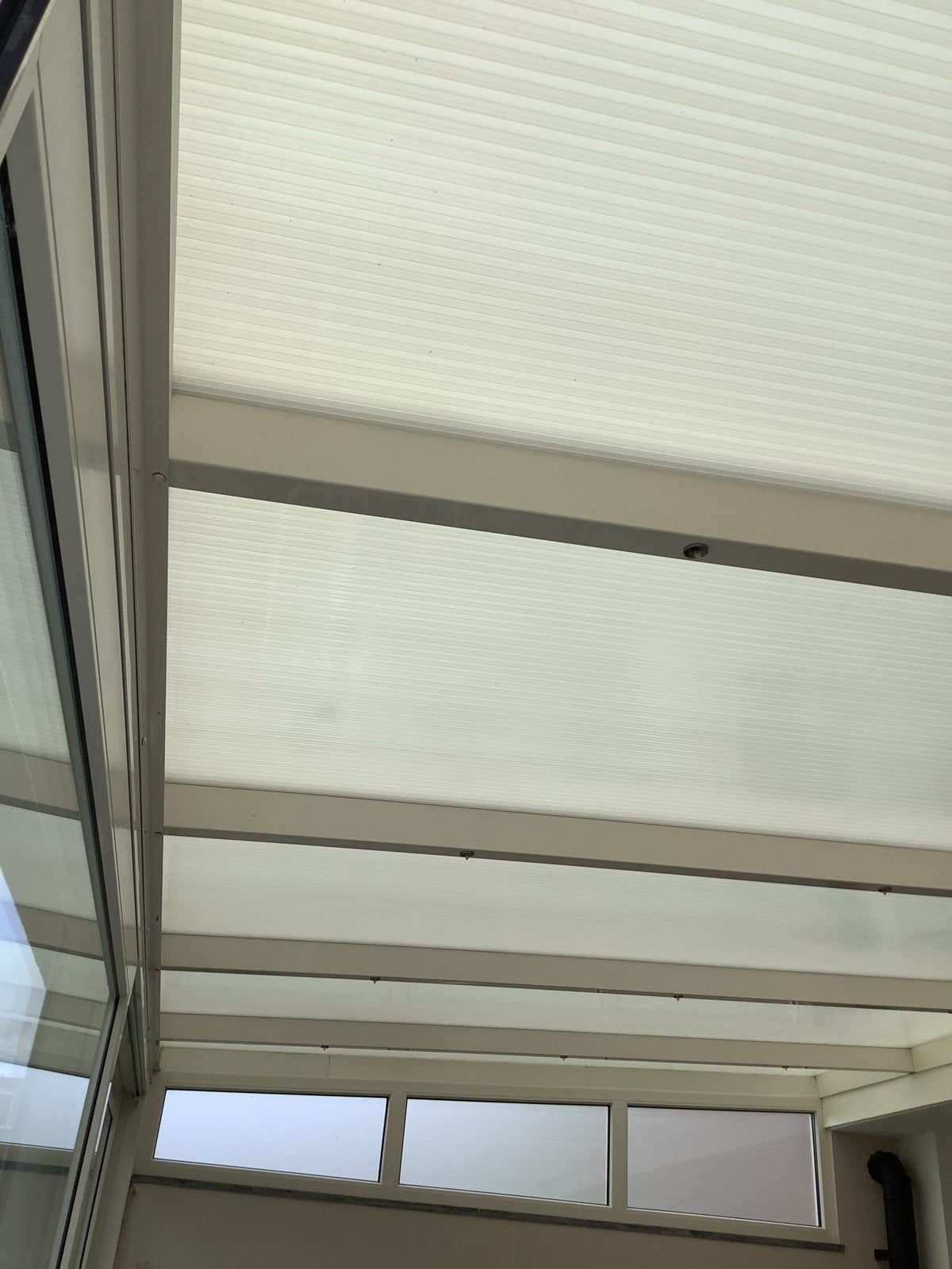 Overkapping met aluminium frame en polycarbonaat platen, Ophalen, Gebruikt, Serre