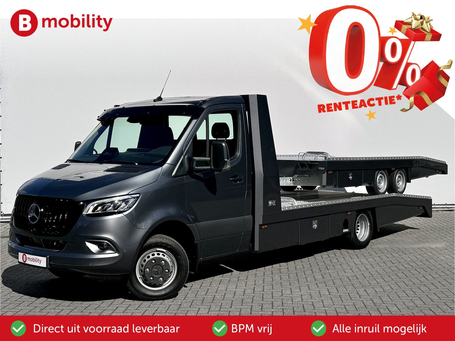 Mercedes-Benz Sprinter 519 CDI Tijhof AluLiner + Aanhanger V, Stof, Bedrijf, Diesel, 3500 kg