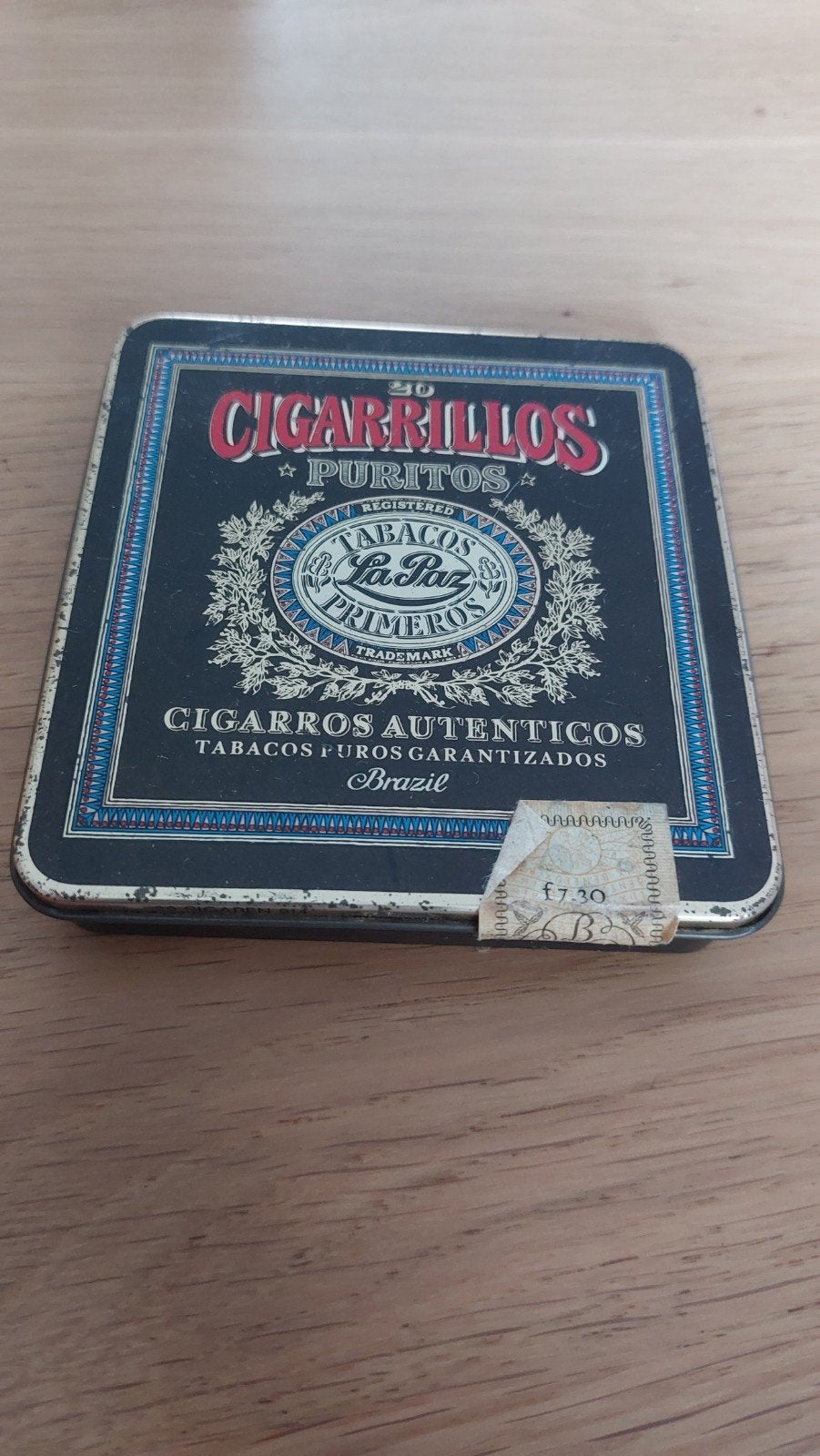 La Paz blikken sigarendoosje., Verzamelen, Ophalen of Verzenden, Overige
