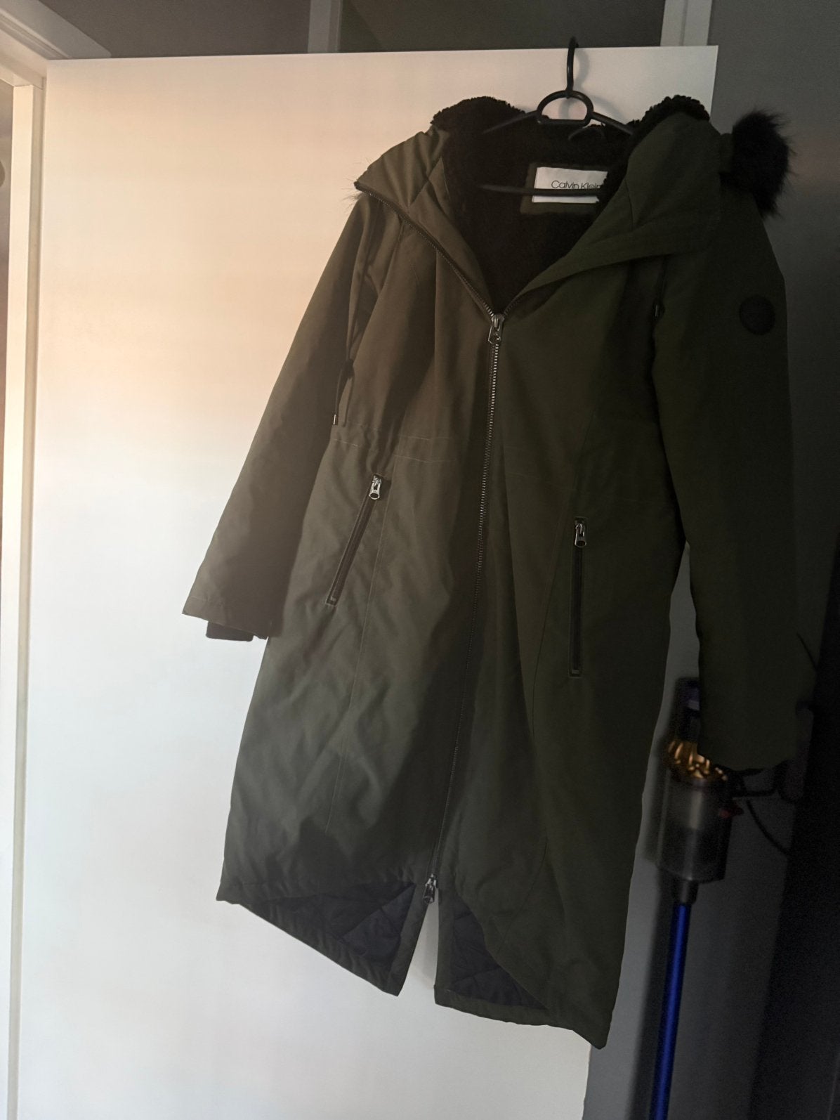 Practige winterjas Calvin Klein als nieuw maat S, Ophalen of Verzenden, Zo goed als nieuw, Groen