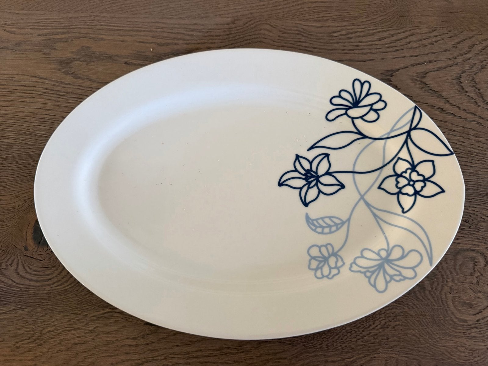 Ovale schaal Dutch Flower met blauw bloemmotief, Huis en Inrichting, Keuken | Servies, Overige merken, Keramiek, Ophalen of Verzenden