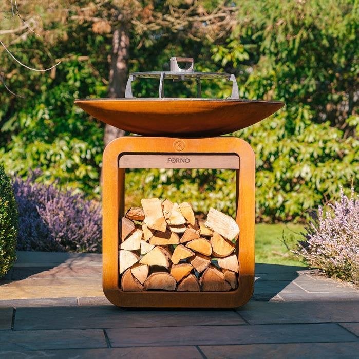 Cortenstaal BBQ met Bakplaat & Grill, Ophalen of Verzenden, Nieuw