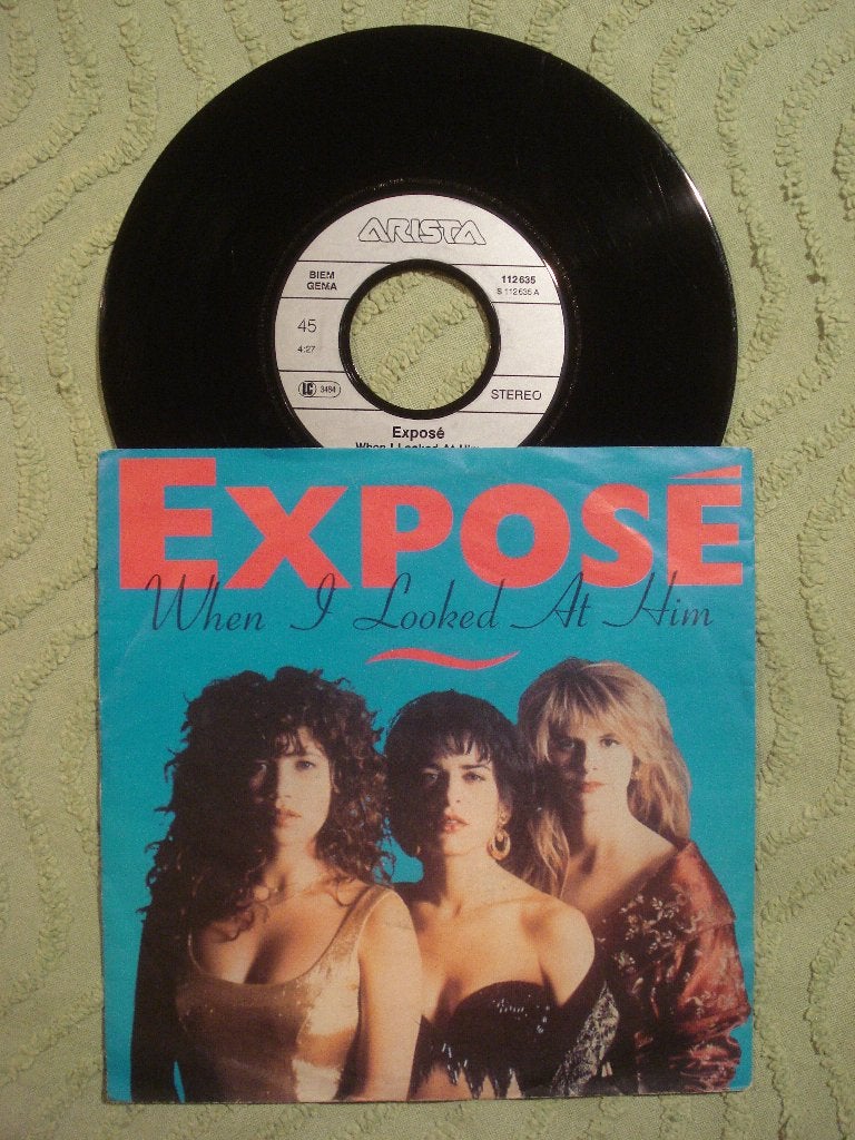 Exposé 7" Vinyl Single: ‘When I looked at him’ (Duitsland), Ophalen of Verzenden, Gebruikt, 7 inch, Pop