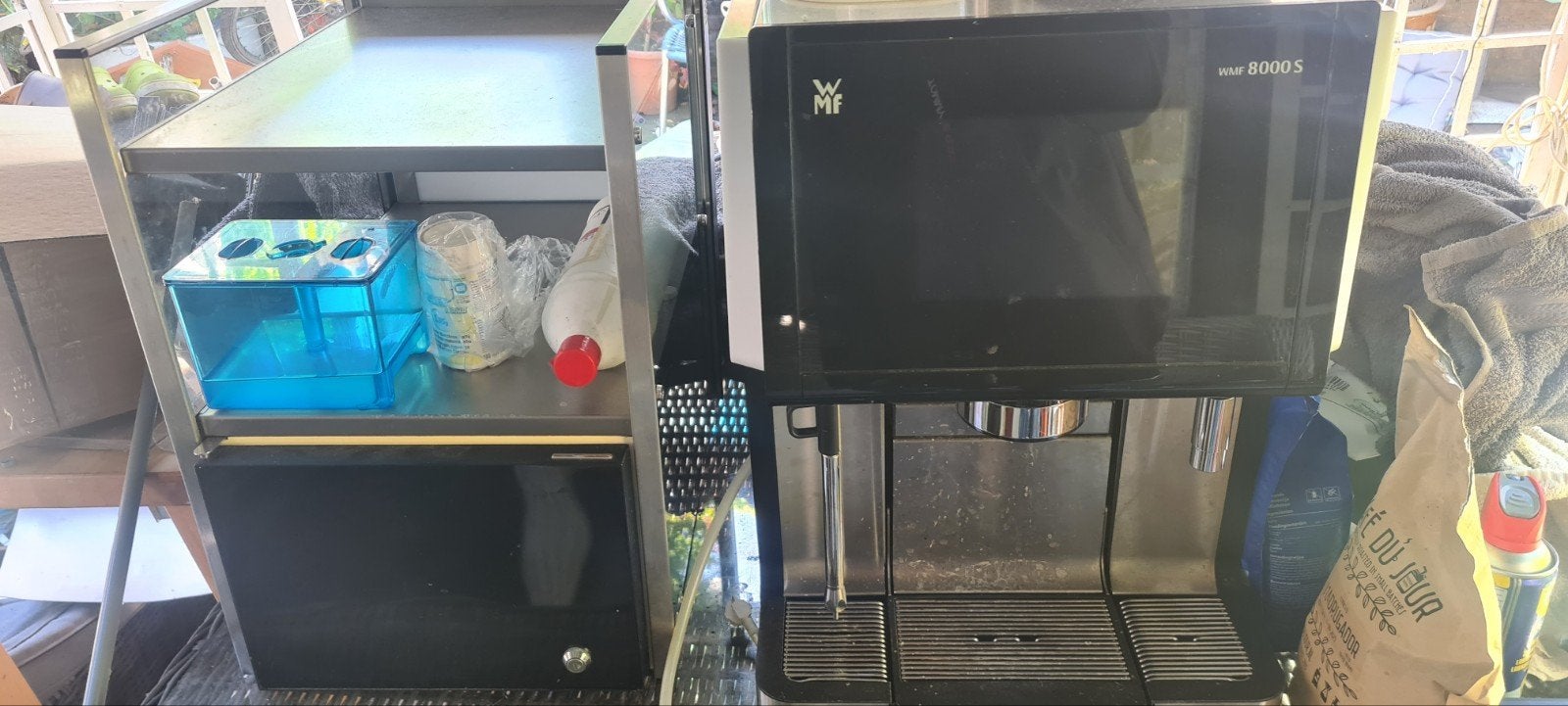 WMF 8000S volautomaat met melkkoeler., Ophalen, Zo goed als nieuw