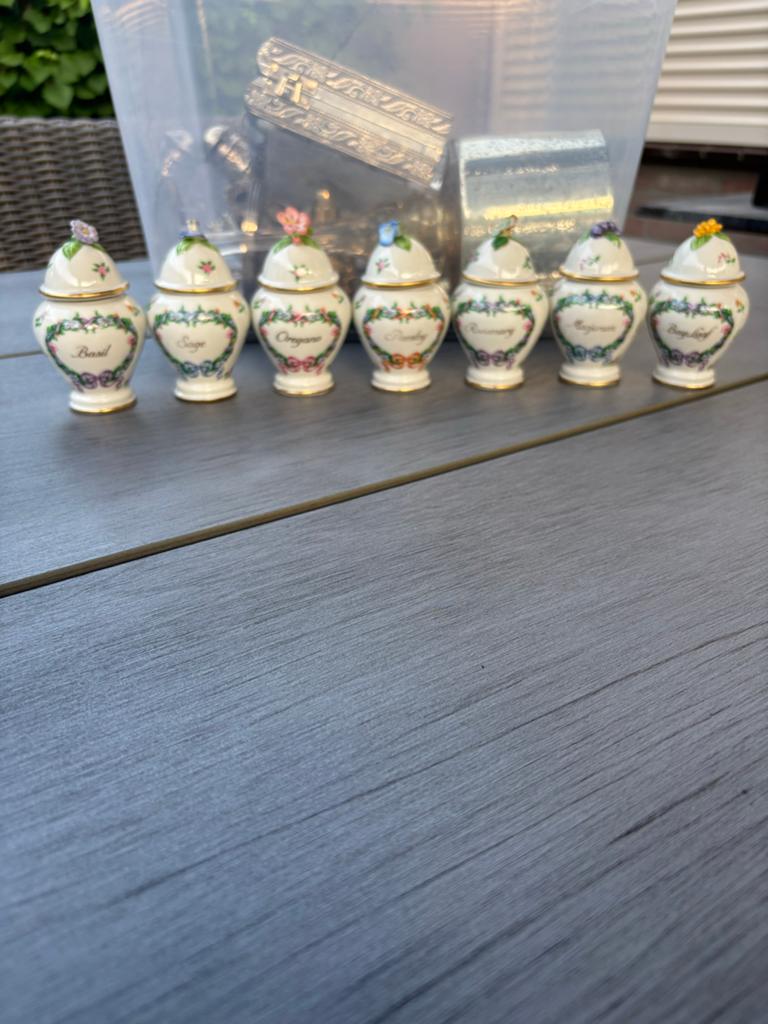 Franklin Mint Le Cordon Bleu Kruidenpotjes Set (7 stuks), Ophalen of Verzenden