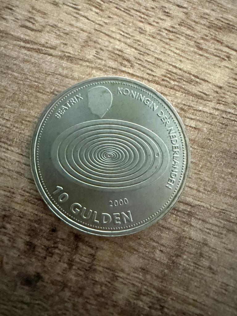 Millennium 10 gulden munt 1999/2000 - Uitstekende staat, Zilver, Overige landen, Ophalen of Verzenden, Losse munt